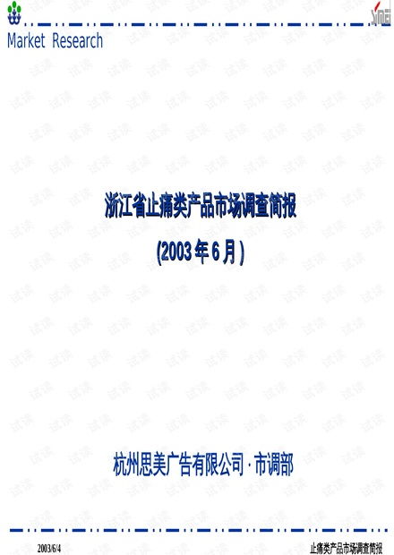 止痛類產品市場調查報告 現狀、趨勢與競爭格局分析